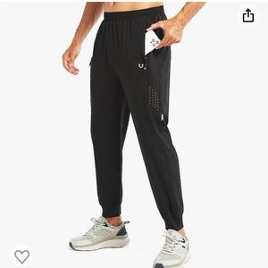 Men’s black athletic pants  Size L